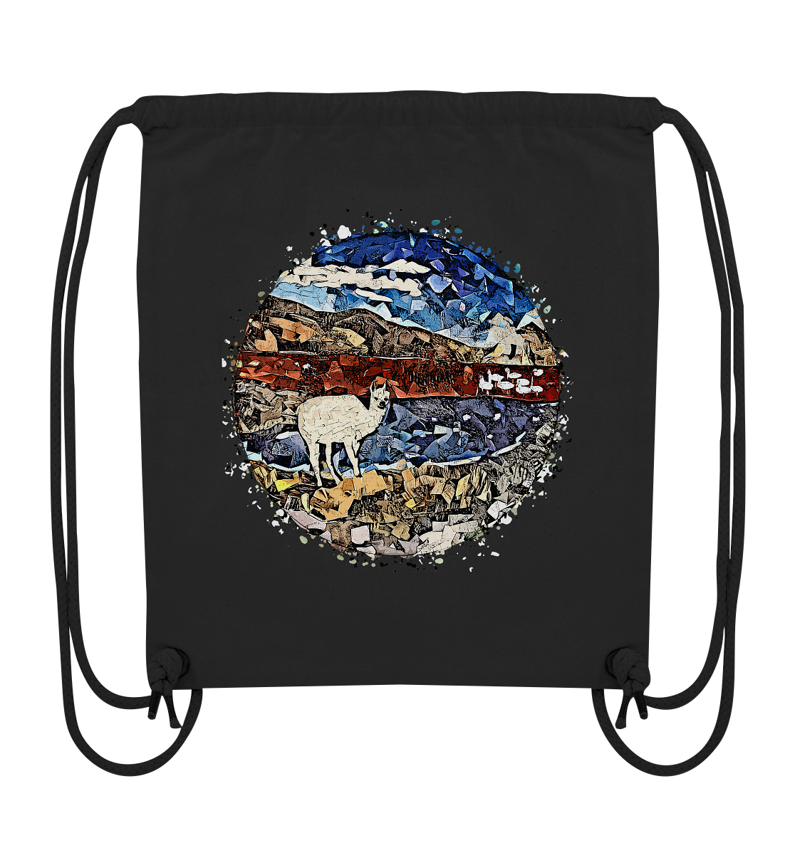 Bolsa de gimnasio Laguna Colorada - Orgánica (80% algodón reciclado, varios colores)