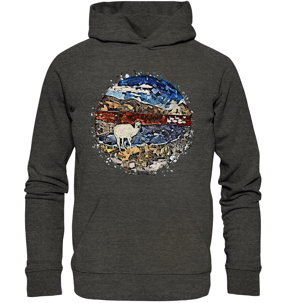 Kapuzenpullover Laguna Colorada - Organic Hoodie (Bio-Baumwolle, diverse Farben)