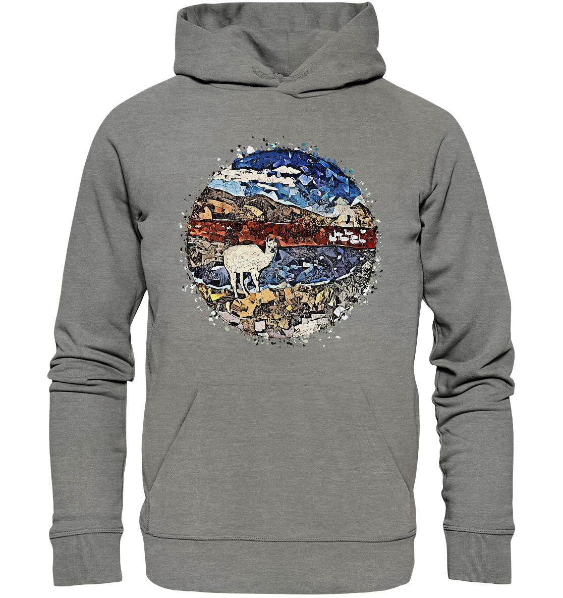 Kapuzenpullover Laguna Colorada - Organic Hoodie (Bio-Baumwolle, diverse Farben)