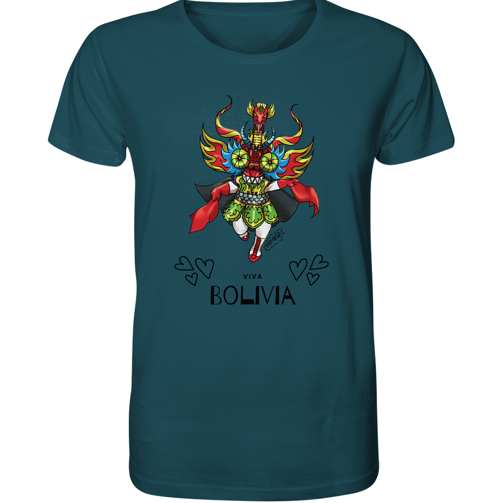 
                      
                        Camiseta Diablo Viva Bolivia - Camiseta Orgánica (100% algodón orgánico, varios colores)
                      
                    