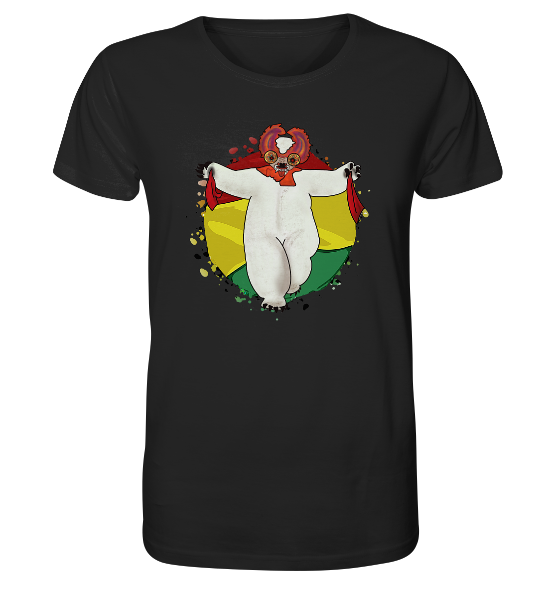 Camiseta Oso Diablada - Camisa orgánica (100% algodón orgánico, varios colores)