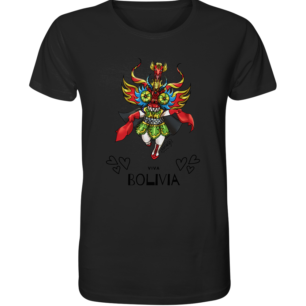 
                      
                        Camiseta Diablo Viva Bolivia - Camiseta Orgánica (100% algodón orgánico, varios colores)
                      
                    