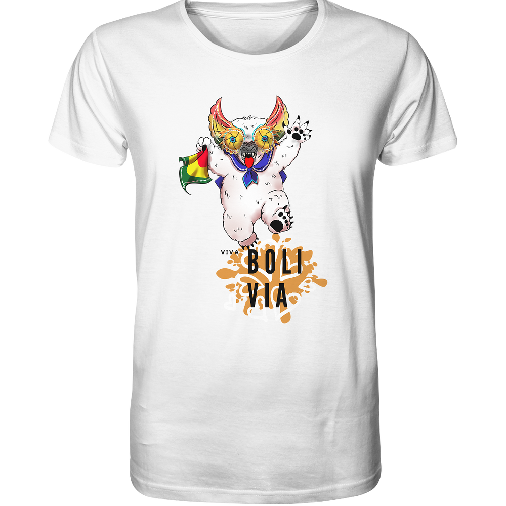 
                      
                        Camiseta Oso Viva Bolivia - Camiseta Orgánica (100% algodón orgánico, varios colores)
                      
                    