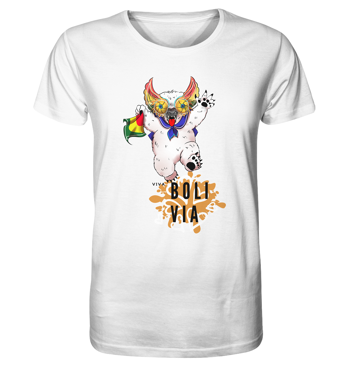 Camiseta Oso Diablada - Camiseta Orgánica (100% algodón orgánico, varios colores)