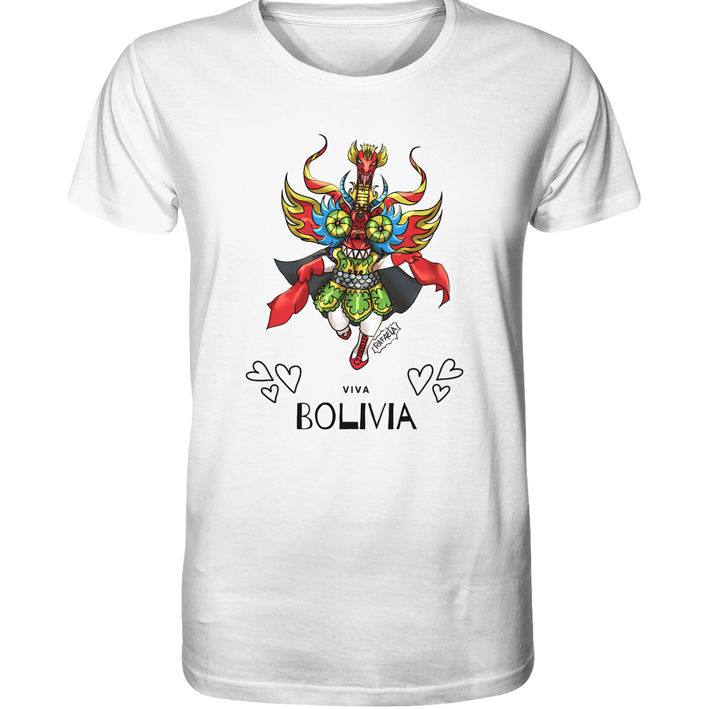 
                      
                        Camiseta Diablo Viva Bolivia - Camiseta Orgánica (100% algodón orgánico, varios colores)
                      
                    