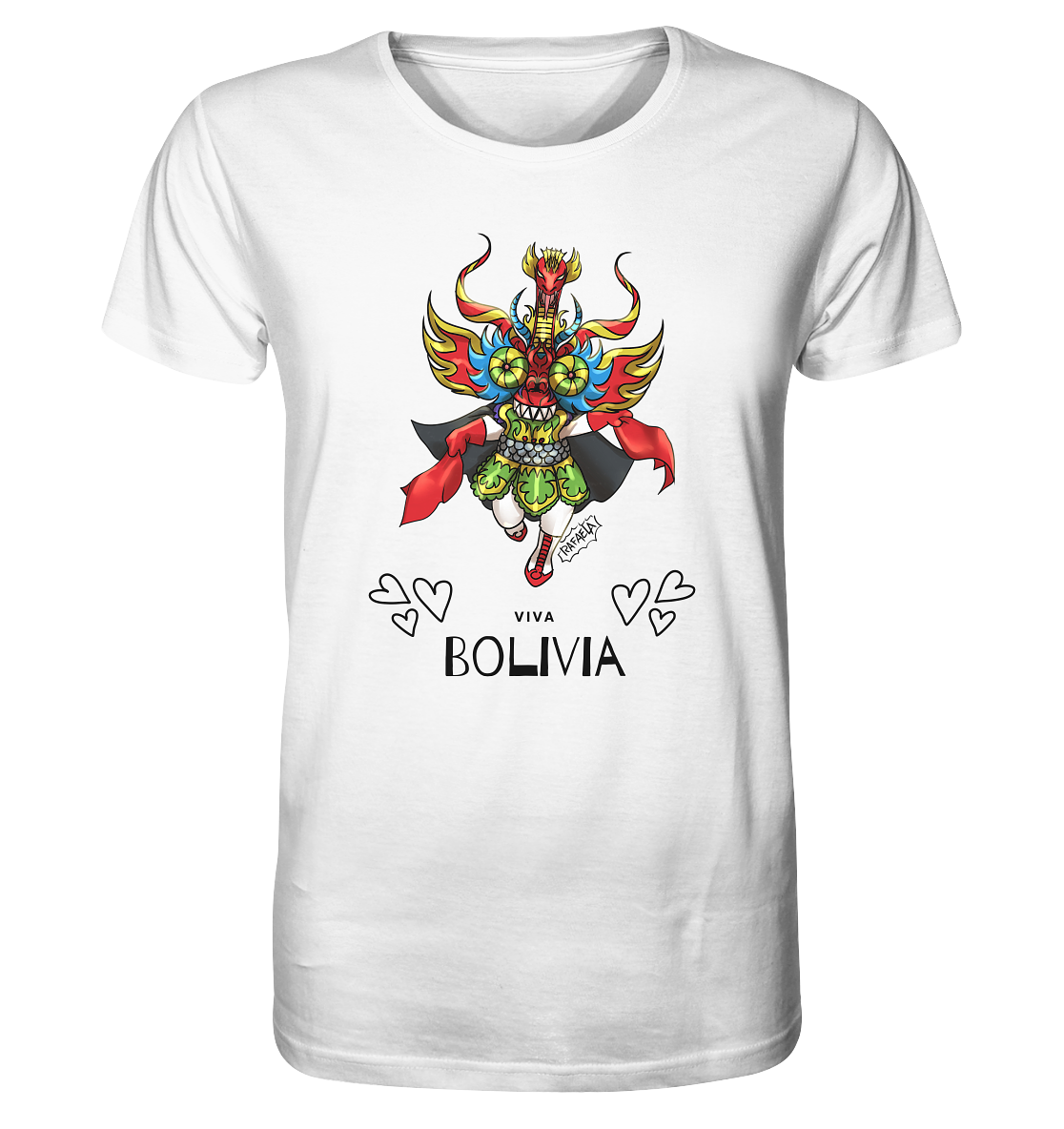 T-Shirt Diablo Viva Bolivia - Organic Shirt (100% organic cotton, various colors)