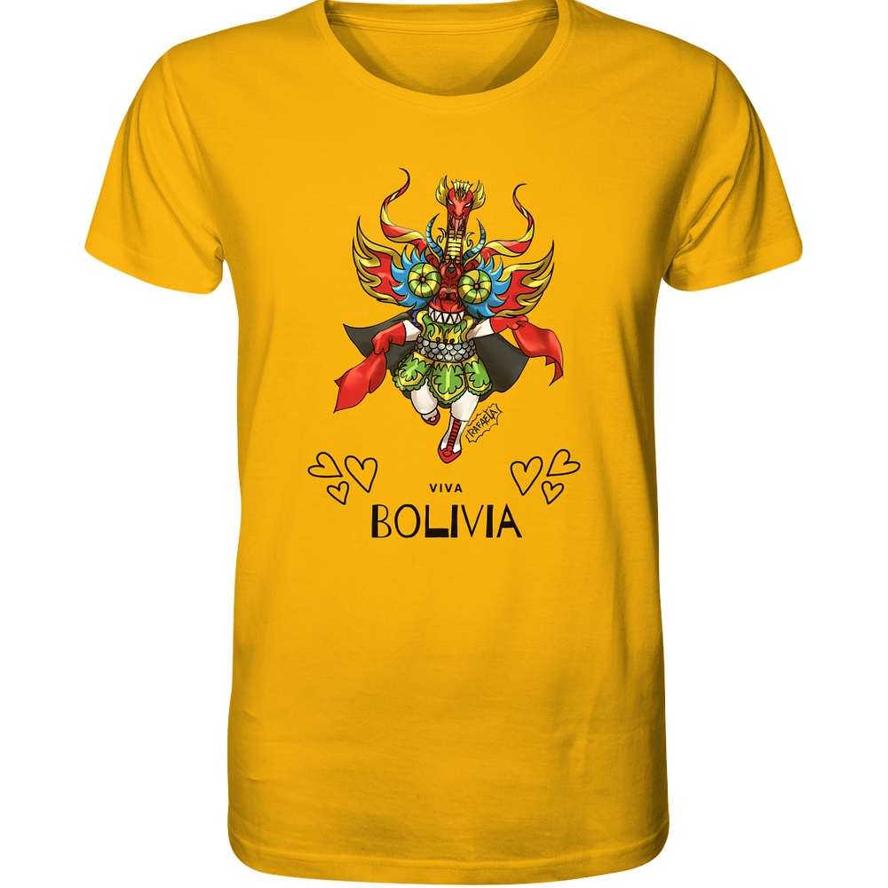 
                      
                        Camiseta Diablo Viva Bolivia - Camiseta Orgánica (100% algodón orgánico, varios colores)
                      
                    