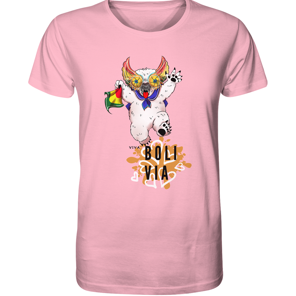 
                      
                        Camiseta Oso Viva Bolivia - Camiseta Orgánica (100% algodón orgánico, varios colores)
                      
                    